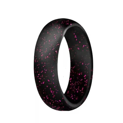 Männer & Frauen Ring Verstellbarer Silikonring Hypoallergen Gummibänder Fingerring-rot #366tUhtZ-5 von Generic