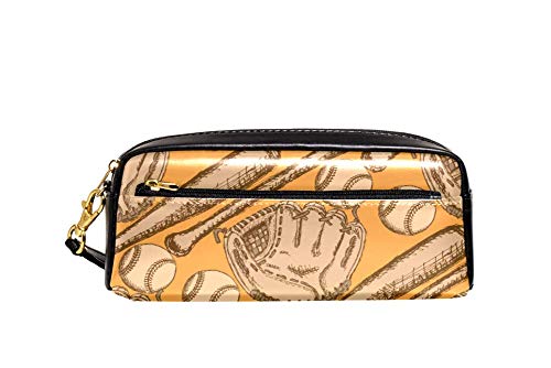 Mäppchen Baseballschläger, Ball, Und, Handschuhe Make-Up Tasche Strapazierfähig Bleistift Tasche Große Kapazität Bleistiftetui Für College-Studenten Büro College von Generic