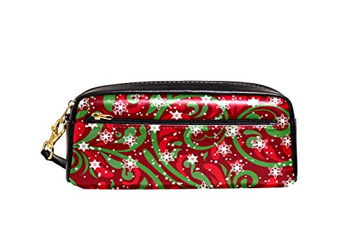 Mäppchen Schneeflocke-Stern-Hintergrund Stiftemappe Strapazierfähig Federtasche Tragbar Briefpapier Tasche Für Schulsachen Jungen Mädchen Mäppchen Schneeflocke-Stern-Hintergrund Stiftemappe Strapazierfähig Federtasche Tragbar Briefpapier Tasche Für Schulsachen Jungen Mädchen von Generic