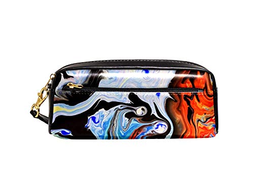 Mäppchen Weiße, Rote Und Schwarze Farbe Bleistift Beutel Große Kapazität Make-Up Tasche Premium Stiftetasche Für Büro College-Studenten Mädchen von Generic