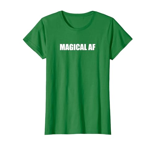 Magisches Af T-Shirt, Damen, Dunkelgrün, XXL Magisches Af T-Shirt, Damen, Dunkelgrün, XXL von Generic