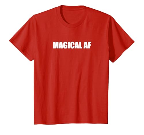 Magisches Af T-Shirt, Kinder, Rot, 140 von Generic