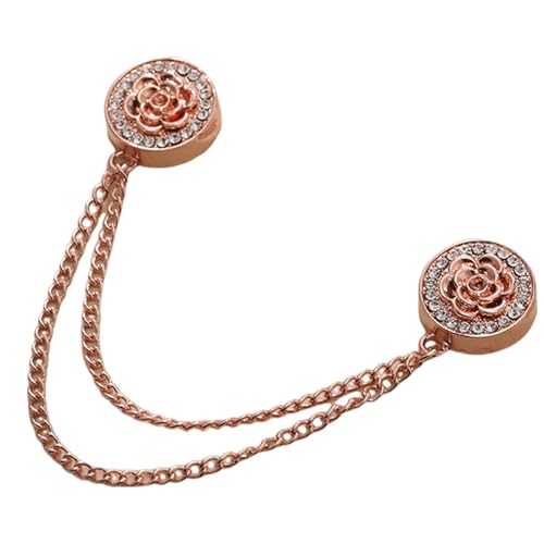 Magnetische Hemdclips für Damenkleidung, Hijab Magnete mit Kette, Hijab Magnetnadeln für Frauen – starke Magnetschnalle, vielseitig für Damenbekleidung von Generic