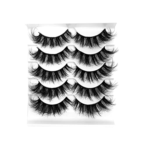 Magnetische Wimpern Mit Eyeliner Mink Multipack Lashes Wispy Lashes Volume Eyelashes 8D 10 Faux False Dramatic Pack Nerzwimpern Augenpaare Eyeliner Stempel (D, One Size) von Generic