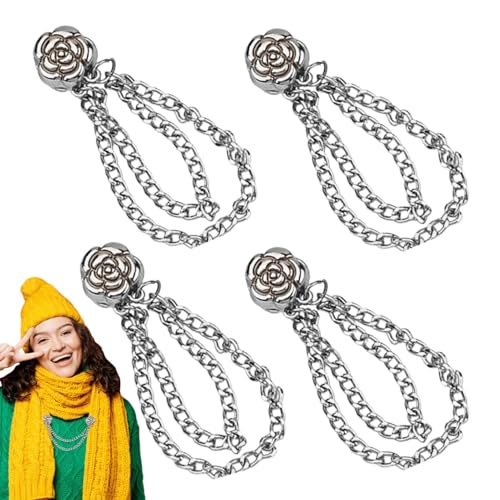 Magnetischer Hemd-Clip für Damenbekleidung, magnetischer Kettenschal-Clip, Mehrzweck-Magnet-Kleider-Clip, multifunktional, für den täglichen Gebrauch, Dating, Karnival, Reisen, f, riferimento von Generic