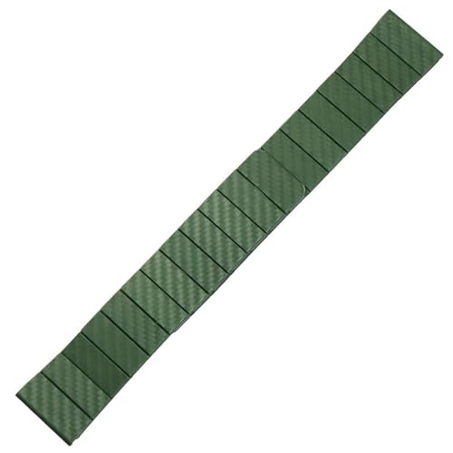 Magnetisches Saug-Uhrenarmband mit Kohlefaser-Textur für Omega Seamaster Quickforce-Uhrenketten(Army green,22mm) von Generic