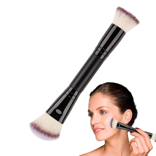 Make Up Pinsel Doppelkopf Augenmake Up Bürste Doppelende Einstellung Pulverbürste für Schönheitsmlänge, Damen Beauty Powder Mischbürste für Flüssigkeit T, Concealer, Sahne, Teak Make Up Pinsel Doppelkopf Augenmake Up Bürste Doppelende Einstellung Pulverbürste für Schönheitsmlänge, Damen Beauty Powder Mischbürste für Flüssigkeit T, Concealer, Sahne, Teak von Generic