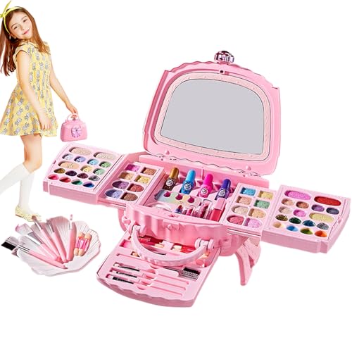 Make-Up-Set für – Make-up-Set für kleine Mädchen, Mädchen, Geschenke Make-up-Set für | 73-teiliges Make-up-Set für Mädchen, waschbar, Set von Generic