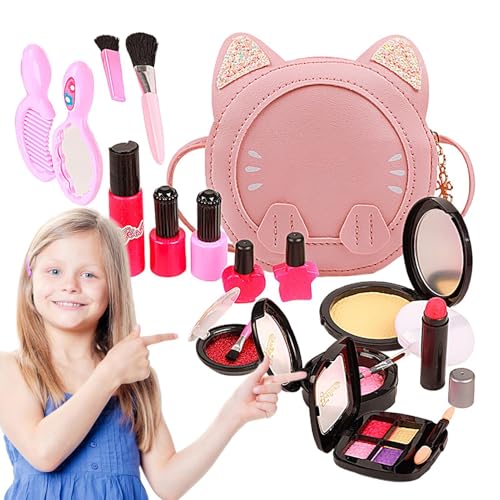 Make-Up-Spielzeug-Set, Make-up-Set – Scheint als Cartoon-Make-up-Spielzeug | Rollenspiel Spielzeug für Mädchen, Lidschatten-Make-up-Set von Generic