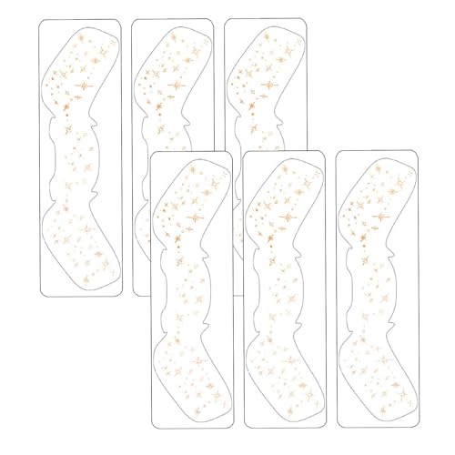 Make-up-Aufkleber für Gesicht, Make-up-Patches | Musik-Festival-Gesichtsaufkleber – Set mit 6 melierten Patches, temporärer wasserdichter Gesichtsaufkleber für Musikfestivals, Peg von Generic