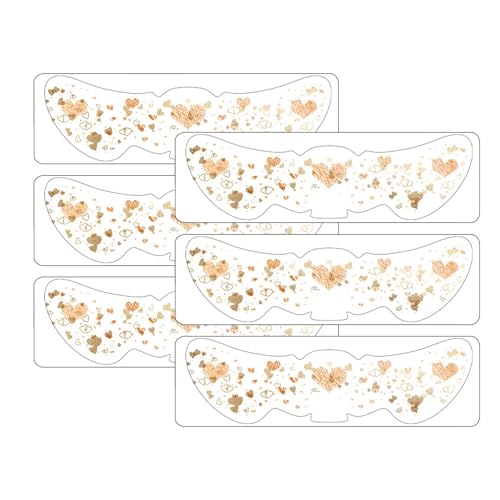 Make-up-Aufkleber für Gesicht, Make-up-Patches | Temporärer Makeup Aufkleber | Set mit 6 Speckles-Patches, wasserfester temporärer Gesichtsaufkleber für Musikfestivals, langlebige Aufkleber von Generic
