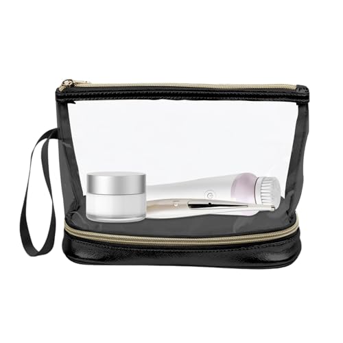 Make -up -Bürgerorganisatortasche, Make -up -Tasche für Pinsel,Tragbarer Make-up-Tool-Organizer Doppelschichtbeutel - Kosmetikzubehör für Bühnenleistung, Reisen, Partys, Geschäftsreisen von Generic