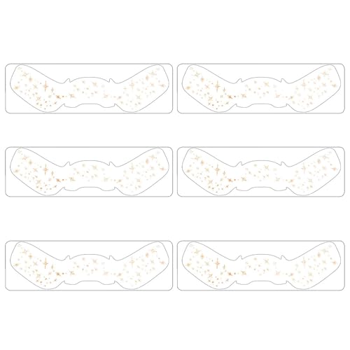 Make-up-Patches, Make-up-Aufkleber,Temporärer Makeup Aufkleber - Set mit 6 Speckles-Patches, wasserfester temporärer Gesichtsaufkleber für Musikfestivals, langlebige Aufkleber von Generic