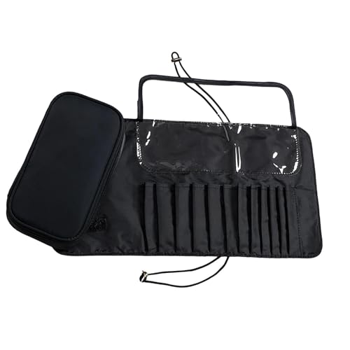 Make-up-Pinsel-Rollkoffer, Organizer-Tasche, wasserdichte aufrollbare Pinseltasche, tragbarer Reise-Make-up-Pinselhalter, kompakte Pinselaufbewahrung für Damen, langlebiger Make-up-Organizer für von Generic