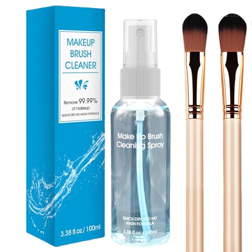 Make-up-Pinselreiniger | 100 ml Tiefenreinigungsspray – sanfter Make-up-Entferner, Make-up-Pinsel-Reiniger-Spray für Schönheitsschwamm, Puderquaste von Generic