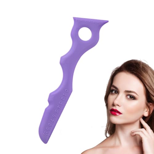 Make-up-Schablone aus Silikon, mit Flügelspitze aus Silikon, wiederverwendbare Augenbrauenschablonen, Lippenstift-Applikator-Applikator-Werkzeug zum Auftragen von Lidschatten von Generic