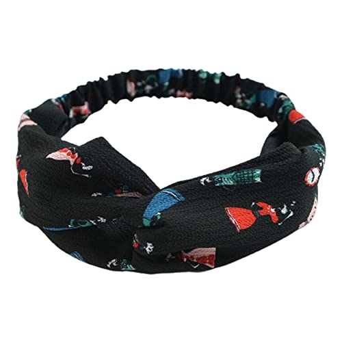 Make-up-Stirnband, bequem, kariert, bedruckt, elastischer Turban, gut aussehend, frisch 19 von Generic