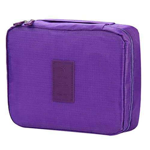 Make up Tasche Koreanische Version Kulturbeutel,weich und glatt Make up Werkzeug Organizer Reise Pinselhalter aus Silikon modischer Kosmetiktasche PVC durchscheinende (w1-Purple, One Size) von Generic