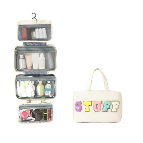 Make-up Tasche Mit Separaten Fächern Und Hängeschlaufe for Damen Unterwegs Reise-Accessoire von Generic