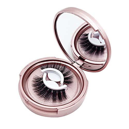 Make-up Wimpern Weihnachten Dicke Wimpern Selbstklebend Natürlicher Wimpern Gefälscht Falsch Ohne Geschenk Wiederverwendbar Eyeliner Stempel Stern (F, One Size) von Generic