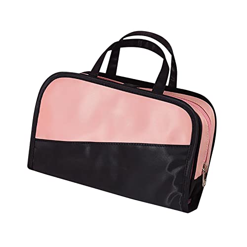 Make up doppellagige Kosmetiktasche Kulturtasche,Kulturbeutel Aufbewahrungstasche Reise Wander Mesh Make up Tasche tragbar Fassungsvermögen Große Kapazität wasserdichte Kosmetiktasche von Generic