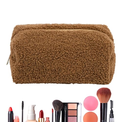 Makeup Bag - Kosmetik Organizer | Large Capacity Make Up Tools Pouch Case for Travel Business Trips and Camping Lightweight Shaving Bag for Men and Women Portable Waterproof, Coffee, riferimento von Generic