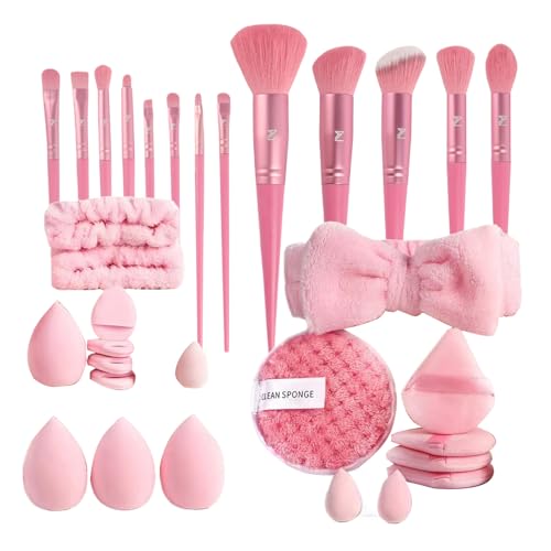 Makeup Pinselset - 40 Stück Makeup Pinsel Zubehör Set - Kompaktes Schminktool Set Für Frauen Mädchen Anfängerinnen Rouge Und Foundation Makeup Pinselset - 40 Stück Makeup Pinsel Zubehör Set - Kompaktes Schminktool Set Für Frauen Mädchen Anfängerinnen Rouge Und Foundation von Generic