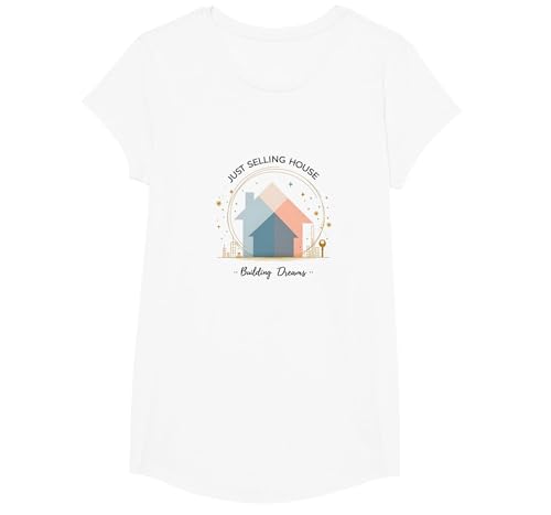 Maklerinnen Bauen Träume Häuser T-Shirt, Girls, Weiß, XS von Generic