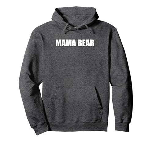 Mama Bär Pullover Hoodie, Unisex für Erwachsene, Anthrazit Meliert, L von Generic