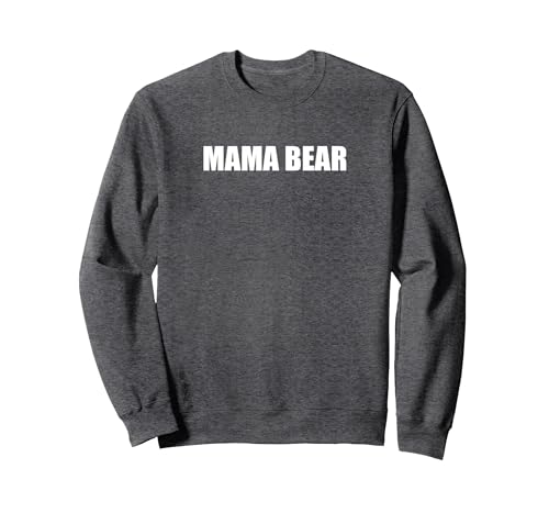 Mama Bär Sweatshirt, Unisex für Erwachsene, Anthrazit Meliert, XXL von Generic