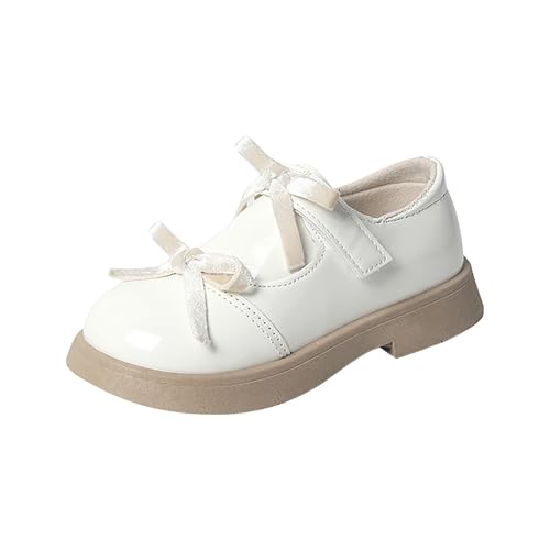 Mary Jane Mädchen-Schuhe, flache Schnalle, Riemen, runde Spitze, Prinzessin, Schleife und Perlen, flach, weich, elegant, Kinder, Abendschuhe, Hochzeit, D Beige, 25.5 EU Mary Jane Mädchen-Schuhe, flache Schnalle, Riemen, runde Spitze, Prinzessin, Schleife und Perlen, flach, weich, elegant, Kinder, Abendschuhe, Hochzeit, D Beige, 25.5 EU von Generic