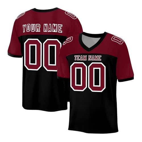 Maßgeschneiderte T-Shirts Football Trikot Football Trikot Custom American Football Kostüm Rugby Baseball Shirt Herren American Football Trikot American Football Trikot Custom Maßgeschneiderte T-Shirts Football Trikot Football Trikot Custom American Football Kostüm Rugby Baseball Shirt Herren American Football Trikot American Football Trikot Custom von Generic