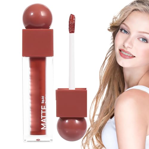 Matter flüssiger Lippenstift, matter Lippenstift für Damen – glatter und schweißfester Lippenstift – Antihaft-Tasse mit starker Farbe, langlebig, schmutzabweisend, Make-up von Generic