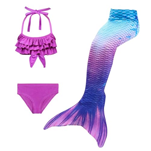 𝙈eerjung𝙛rauen𝙛losse Mädchen Mit Bikini Set schwimm𝙛lossen Kinder 𝙈eerjung𝙛rau 𝙈eerjung𝙛rauen Badeanzug 𝙈ono𝙛losse Bikinis Badekleid Für 4-13 Jahre von Generic
