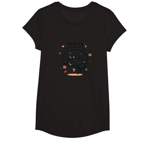 Mein Gehirn hat zu viele Tabs geöffnet T-Shirt, Girls, Schwarz, XS Mein Gehirn hat zu viele Tabs geöffnet T-Shirt, Girls, Schwarz, XS von Generic