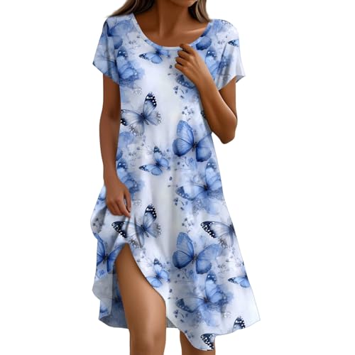 Mein Konto Anzeigen Sommer Outfits Damen Kleid Festliche Kleider Abschlusskleid Strandkleid Lang Hochzeitsgast Curvy Festliche Kleidung Damen Kleider Festlich Abendkleid Mintgrün (Blau,XXL) von Generic