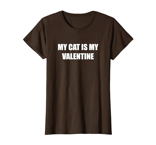 Meine Katze ist Mein Valentinstag T-Shirt, Damen, Braun, XS Meine Katze ist Mein Valentinstag T-Shirt, Damen, Braun, XS von Generic