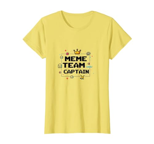 Meme Team Captain: Leiter der Internetkultur T-Shirt, Damen, Gelb, XS von Generic