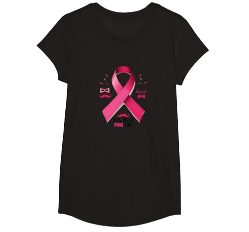 Men Wear Pink Too Brustkrebs-Bewusstseinsband T-Shirt, Girls, Schwarz, XS Men Wear Pink Too Brustkrebs-Bewusstseinsband T-Shirt, Girls, Schwarz, XS von Generic