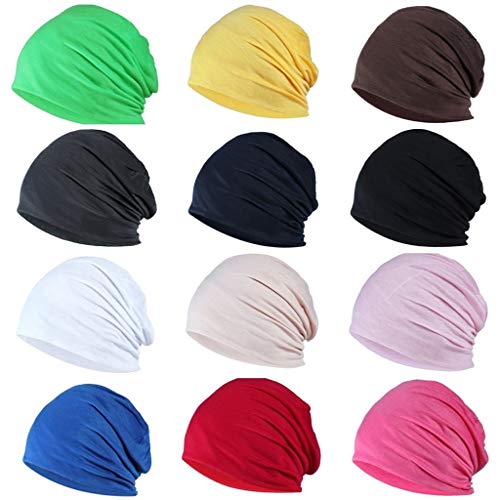 Merino Mütze Herren, Beanie Damen Warm und Dünn Strickmütze Unisex Leichte Slouch Longbeanie Bequem Atmungsaktiv Chemo Mütze Klassische Strick Kopfbedeckung Herren von Generic