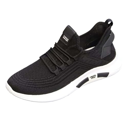 Mesh Sneaker Herren, Sport Shoes for Men, Turnschuhe Luftpolster Shoes Straßenschuhe Halbschuhe Mit Elastische Schnürsenkel Mesh Leicht Joggingschuhe rutschfeste Freizeitschuhe Outdoor Walkingschuhe von Generic