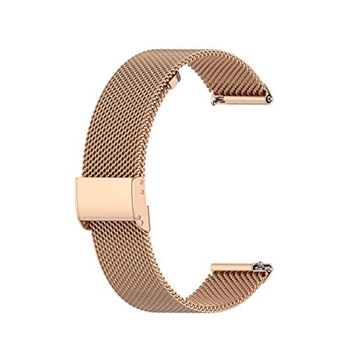 Metall Armbänder Kompatibel mit Withings ScanWatch 2 38mm Armband für Damen Herren, Mesh Edelstahl Uhrenarmband Metall Ersatzarmband für Withings ScanWatch 2 38mm, Roségold von Generic