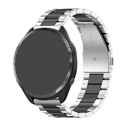 Metall Armband Kompatibel mit Huawei Watch GT 3 Pro 46MM / Watch 4/4 Pro/Watch 3/3 Pro Armbänder, Edelstahl Ersatzarmband Uhrenarmband für Damen Herren (Grey, One Size) von Generic