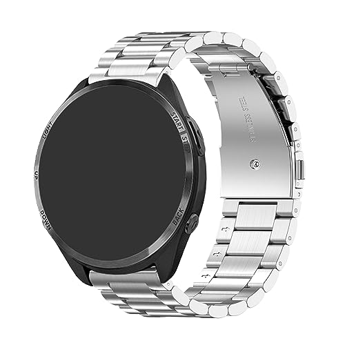 Metall Armband Kompatibel mit Samsung Gear Sport Armbänder, Edelstahl Ersatzarmband Uhrenarmband für Damen Herren (Silver, One Size) von Generic