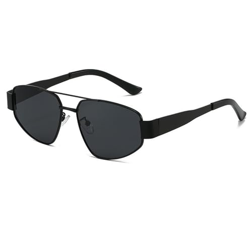 Metall Herren Sonnenbrille Pendeln Party Damen Outdoor(Black) von Generic