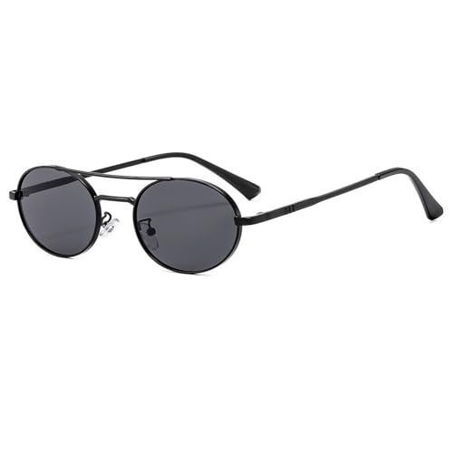Metall Kleine Rahmen Männer Sonnenbrille Urlaub Outdoor Frauen Fahrer Sonnenbrille(Black) von Generic