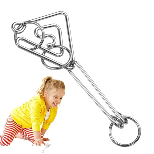 Metall-Puzzle-Spielzeug | 8 Stück Test Mind Game Spielzeug – Test-Entwirrungsspielzeug, Eisen-Entriegelungsspiel, sicheres und wiederverwendbares Lernspielzeug von Generic