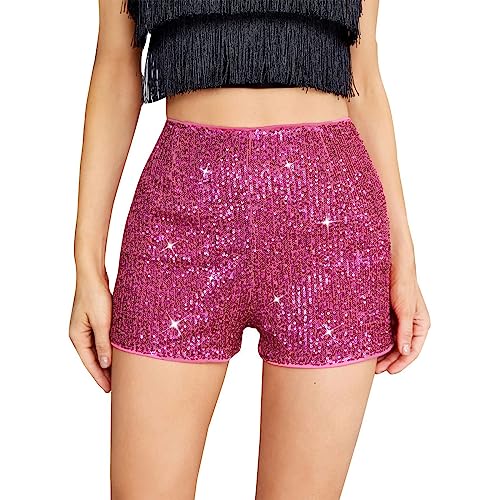 Metallic Hose Damen Kurz - Glitzer Hose Schwarz Damen Kurz - Sexy Bodycon Kurze Hose Sommer Hohe Taille Stretch Kurzhose Retro Glänzende Shorts Club Party Y2K-Shorts Dance Party Streetwear Metallic Hose Damen Kurz - Glitzer Hose Schwarz Damen Kurz - Sexy Bodycon Kurze Hose Sommer Hohe Taille Stretch Kurzhose Retro Glänzende Shorts Club Party Y2K-Shorts Dance Party Streetwear von Generic