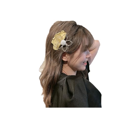 Metallische Blumen Haarspangen für Styling, Haarspangen für lockiges Haar, Haarblumenspangen für Frauen (Green) von Generic