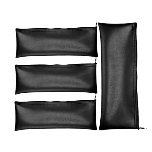 Mikrofonbox | Organizer für 4 Mikrofone - Abdeckung aus PU-Leder mit Reißverschluss und Staubschutz für den täglichen Gebrauch auf Bühne, im Studio, auf Partys und Shows von Generic